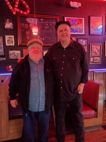 Redd Volkaert and Dave at JV's Restaurant
