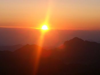 Sunrise at Mt. Sinai in Egypt
