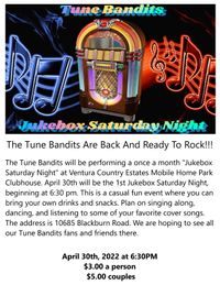 Tune Bandits Jukebox Saturday Night