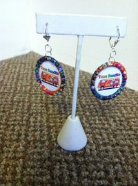 Tune Bandits Bottle Cap Earring #3