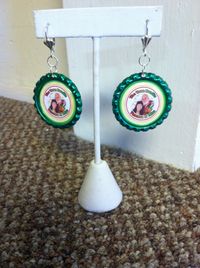 Tune Bandits Bottle Cap Earrings #2