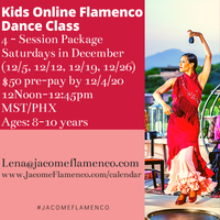 Kids Flamenco Online Dance Class - PRE-PAY HERE!