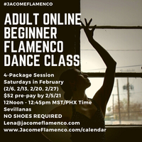 Adult Beginner Flamenco Dance Class - PRE-PAY HERE