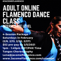 Adult Intermediate Flamenco Dance Class - PRE-PAY HERE