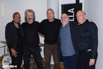 Jazzinsieme Festival, Italy. With Luigi Bonafede (4th from left). 2019
