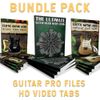 MASSIVE Bundle Pack! - Major Scale, Harmonic & Melodic Minor Files | Guitar Pro & HD tab video downloads (210 LICKS!!!!)