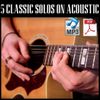 5 Classic Solos On Acoustic Tabs & Backing Track Bundle