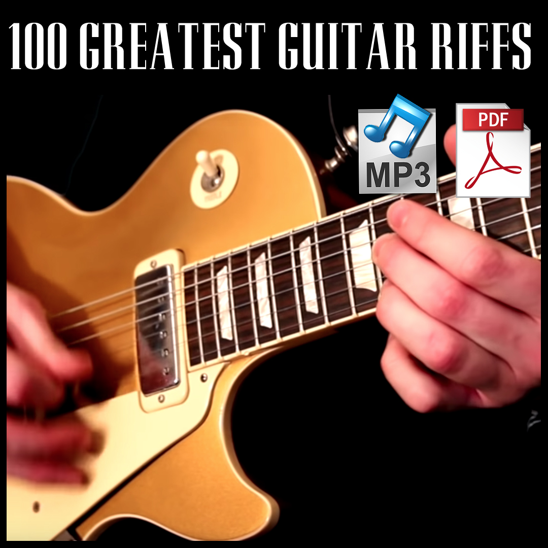 forsvinde Når som helst løfte 100 Greatest Guitar Riffs Tabs & Backing Tracks Bundle - Karl Golden
