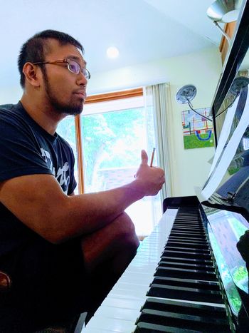 Writing 'The Fallen' during a residency at the Kimmel Harding Nelson Center for the Arts (Nebraska City, 2019).
