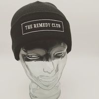 Embroidered knit beanie