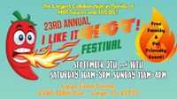 23rd Annual 'I Like It Hot" Festival! 