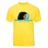Yellow Short Sleeve T-shirt Turquoise Profile