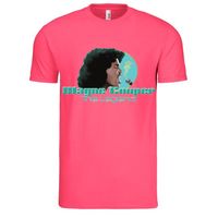 Hot Pink Short Sleeve T-shirt Turquoise Profile