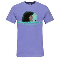 Violet Short Sleeve T-shirt Turquoise Profile