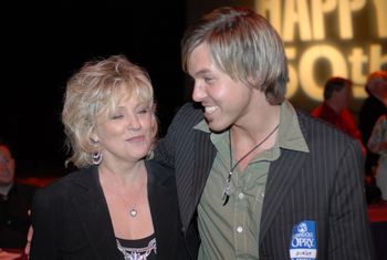 Connie Smith and Justin chatting it up
