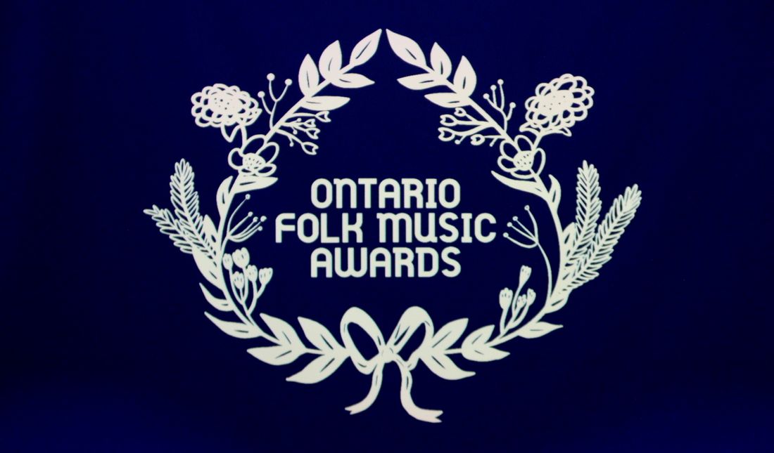 Projection on the Folk Music Awards stage.
