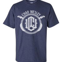 CW Heather-Navy & White Tee