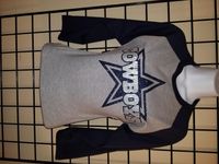 Glitter Cowboys 3/4 Sleeve Raglan Baseball Tee