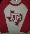 Texas A&M 3/4 Sleeve Raglan