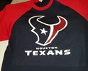 Glitter Texans 3/4 Sleeve Raglan Baseball Tee