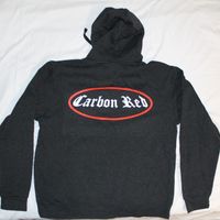 Grey Carbon Red Hoodie