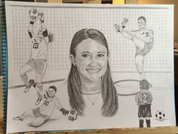 Sports collage-pencil
