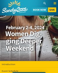 Sandy Cove-Women Digging Deeper Weekend