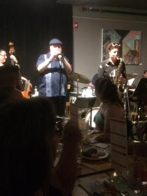Randy Brecker and Ada Rovatti (Brecker)performing at the Jazz Forum
