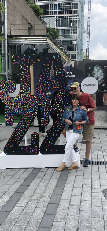 Barry and Fran at the Montreal Jazz Festival
