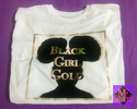 Metallic Black Girl Gold T-Shirt