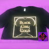 Metallic Black Girl Gold T-Shirt