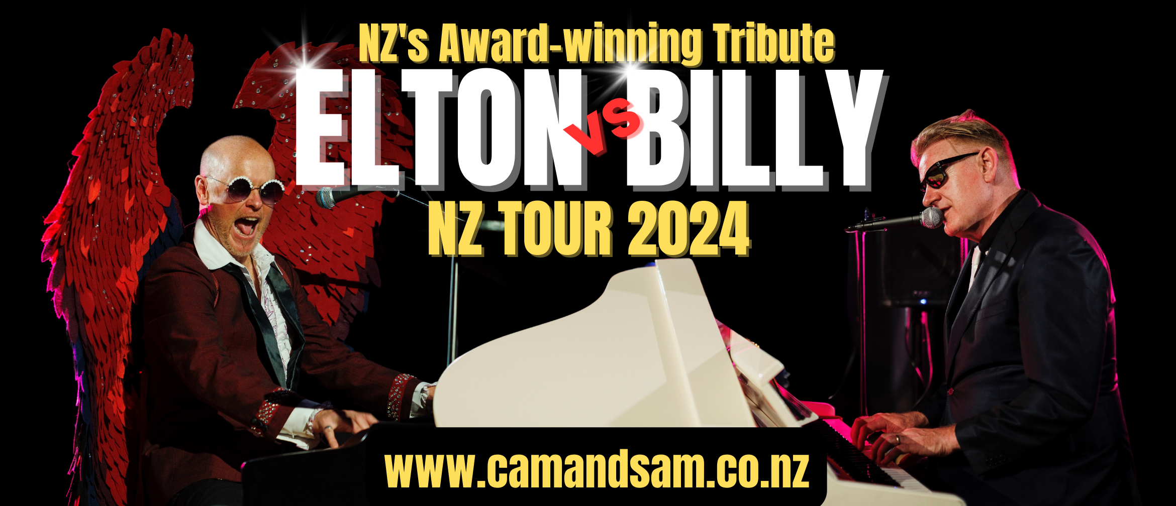 Cam and Sam Dueling Pianos - Elton vs Billy Tickets
