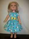Blue Bee Dress 14.5" doll