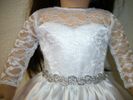 White lace top Wedding Dress