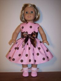 Pink & Brown Dot Dress