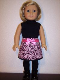 Cheetah shirt and skirt set 