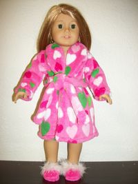 Green and Pink Heart Robe