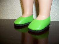 Lime shoes 14.5" doll
