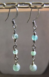 E8 - Moss Agate Dangle Earrings