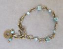 B3 - Turquoise Jasper Chinese Coin Bracelet