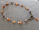 A7 - Leopard Jasper and Agate Anklet