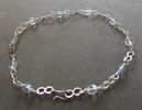 A10 - Ice Blue Infinity Anklet