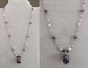N20 - Rainbow Fluorite and Hills Tribe Silver Necklace Hill
