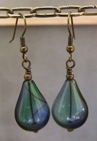 E22 - Whimsical Hand Blown Glass Earrings