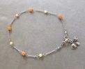 A11 - Aragonite and Agate Bee Anklet