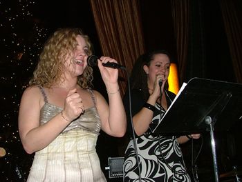 Heather and Rachel Bowerman-Deering from the Open Road CD release party. Oak Bar - Dec 2006

