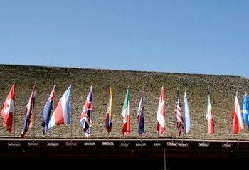 International Flags, Kresge Roof
