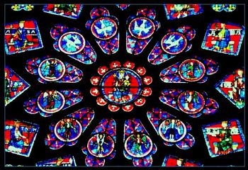 Rose Window at Chartres Cathedral Chartres, FRANCE
