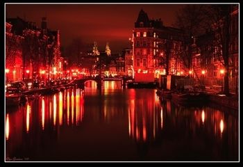 Beautiful Amsterdam at night.
