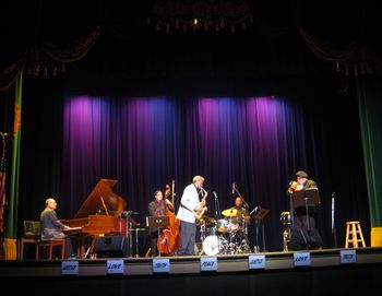 Steve Sandner, Harrison Bankhead, Charles McPherson, Dowell Davis, Dmitri Matheny @ Prescott Jazz Society 20th Anniversary Celebration Prescott AZ December 15, 2013
